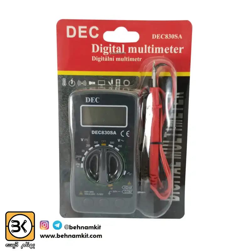 مولتي متر ديجيتال DEC مدل 830SA // كوچك — تصویر ۴