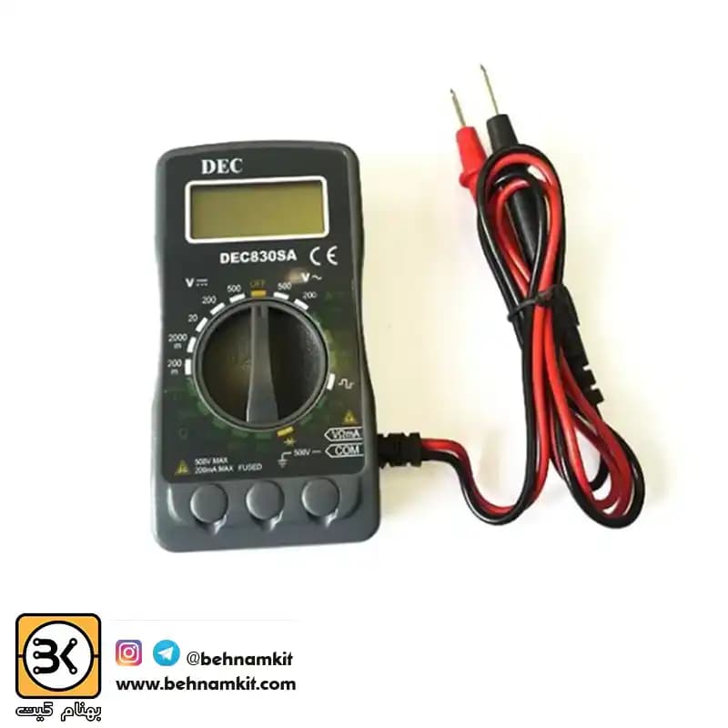 مولتي متر ديجيتال DEC مدل 830SA // كوچك