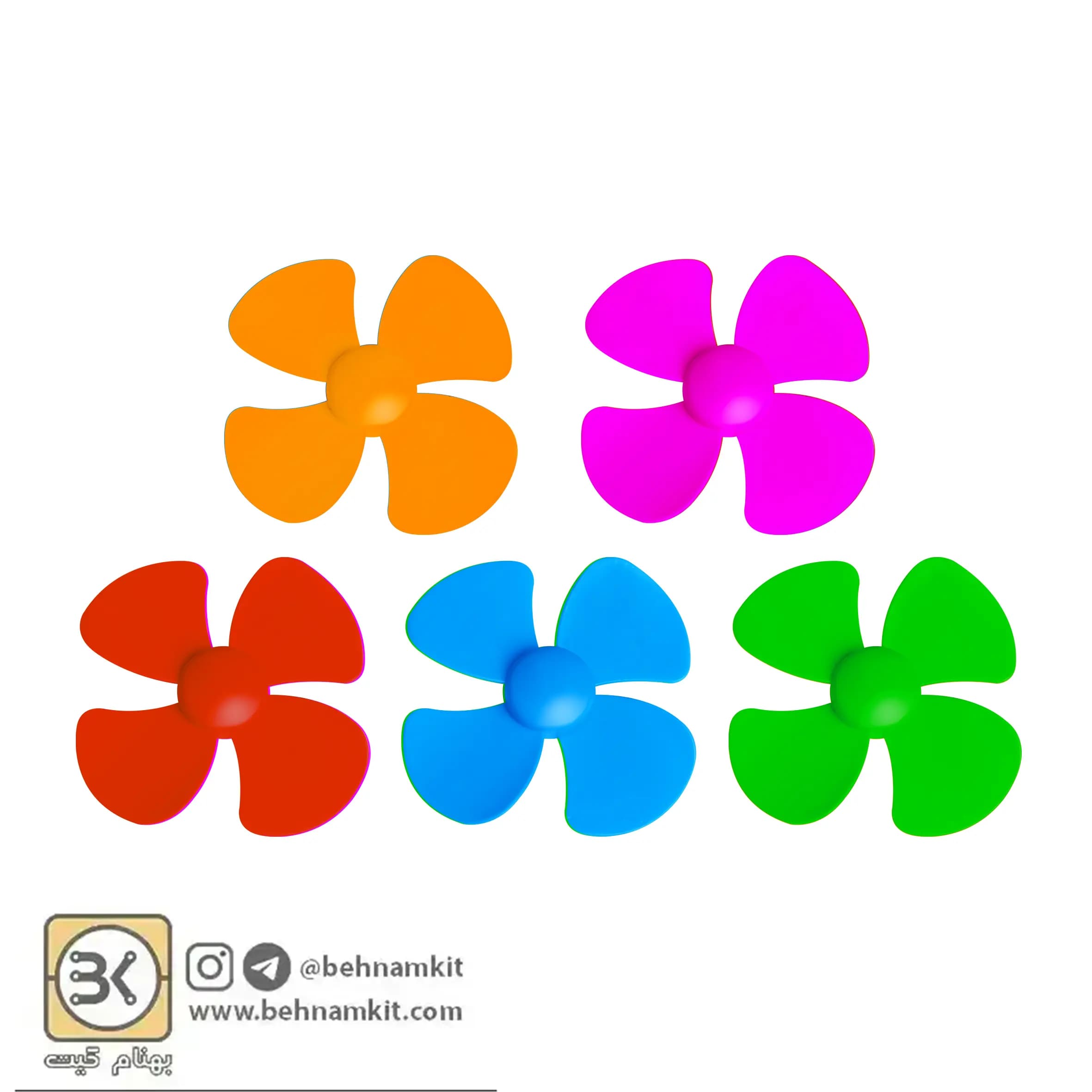 ملخ 4 پره / 80 ملیمتری / ساخت چین — تصویر ۳