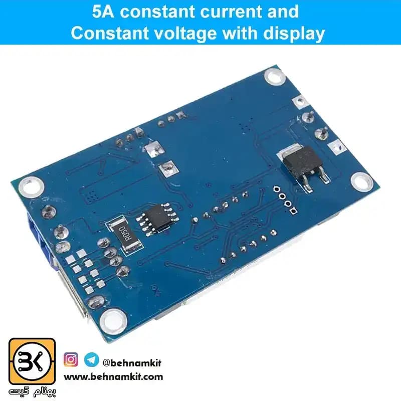 ماژول كاهنده ولتاژ XL4015 با قابليت تنظيم ولتاژ و جريان با نمايشگر — تصویر ۳