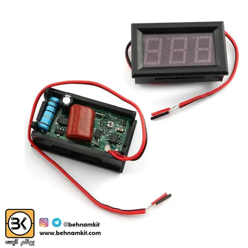 ولت متر پنلی 538V AC دو سیم