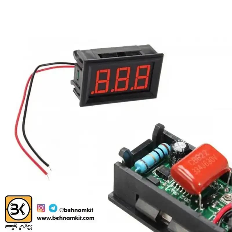ولت متر پنلی 538V AC دو سیم — تصویر ۲
