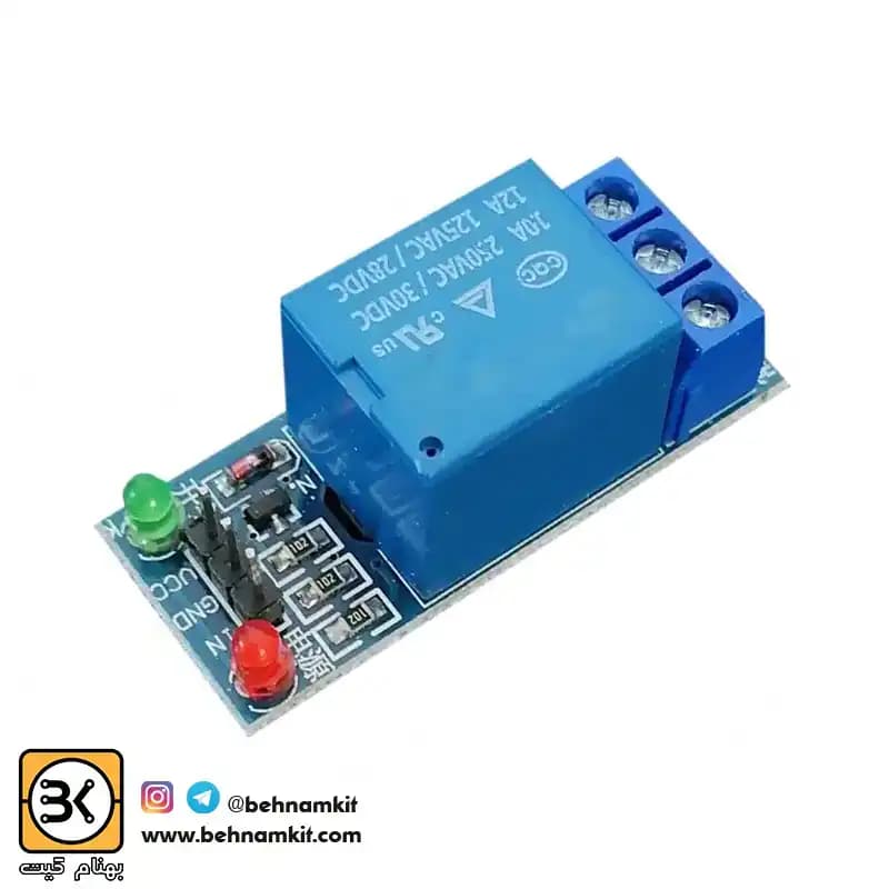 ماژول رله 5 ولت يك کانال