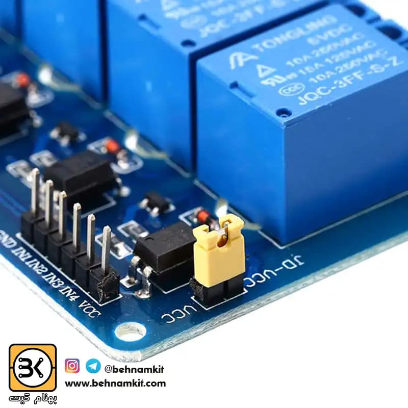 ماژول رله 5 ولت دو کاناله Module 2 relay — تصویر ۲