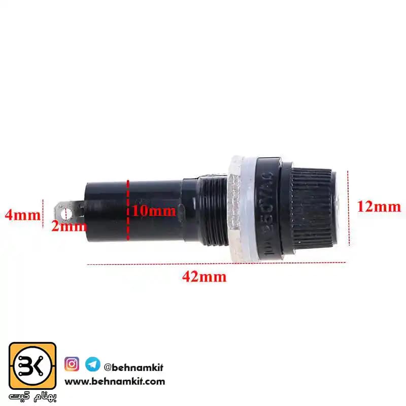 جافیوز پیچی بزرگ FUSE HOLDER 6×30 — تصویر ۳