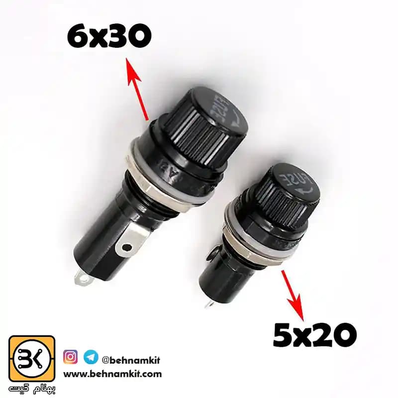 جافیوز پیچی کوچک FUSE HOLDER 5×20 — تصویر ۵