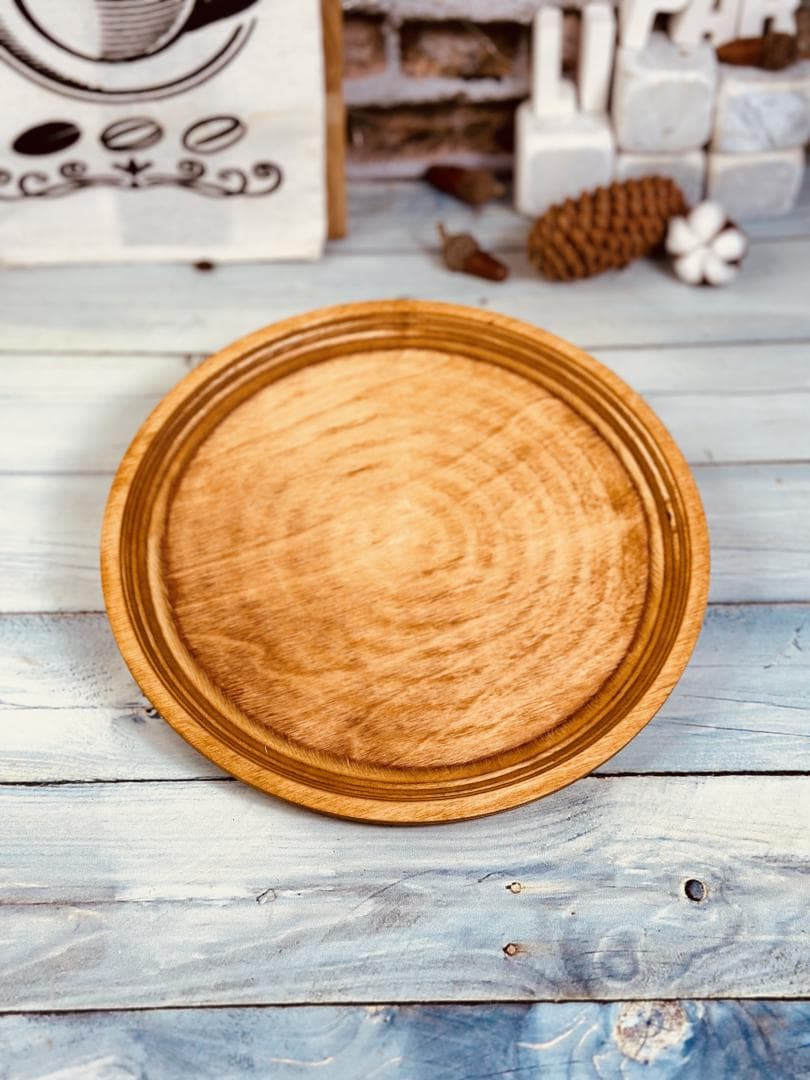 بشقاب گرد چوبی پلای وود کد 5097 — تصویر ۲