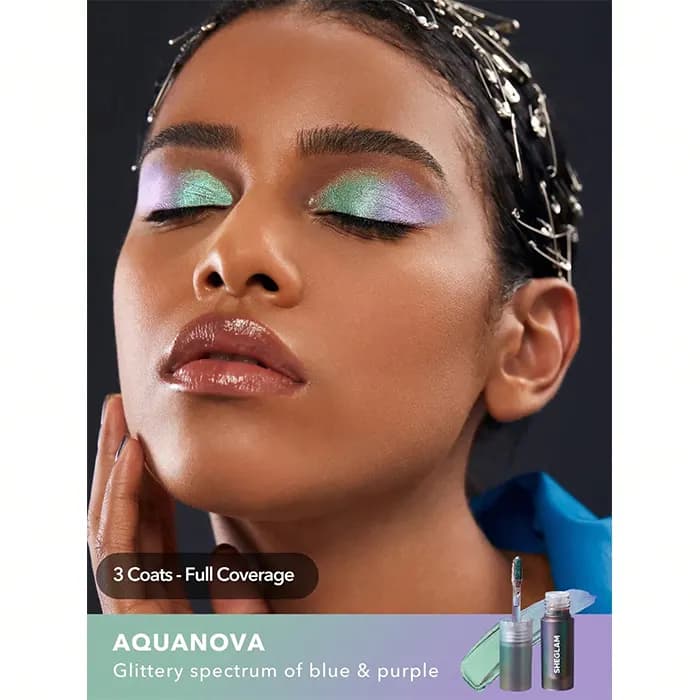 سایه چشم مایع کروم شیگلم رنگ Aquanova — تصویر ۲