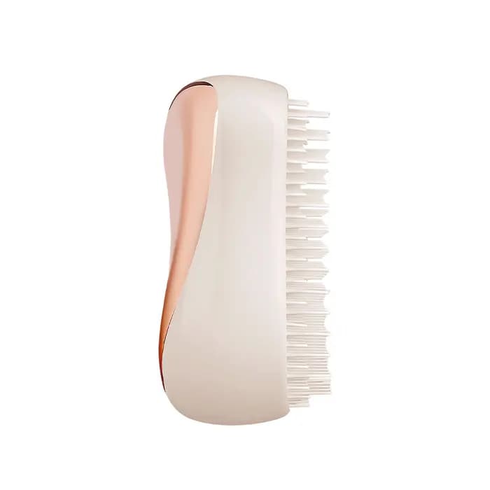 برس مو تنگل تیزر مدل کامپکت اسلایدر رنگ Ivory Rose Gold — تصویر ۳