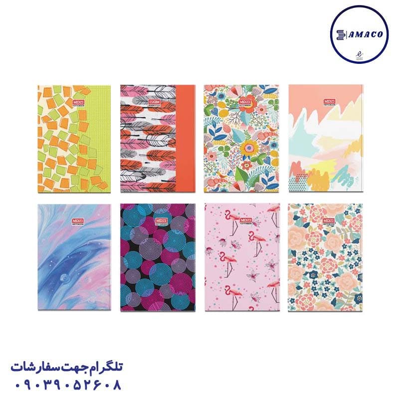 موزی – دفتر 80 خطی کلاسیک ته چسب (30)
