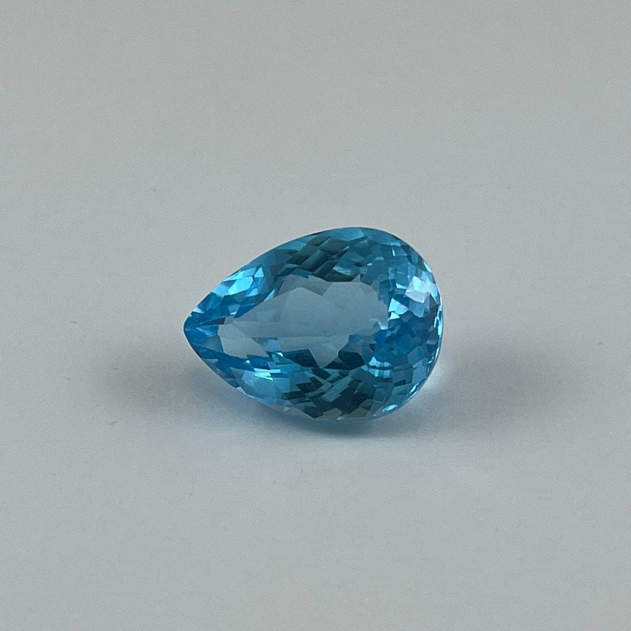 نگین توپاز آبی سوئیسی {کد:N103}