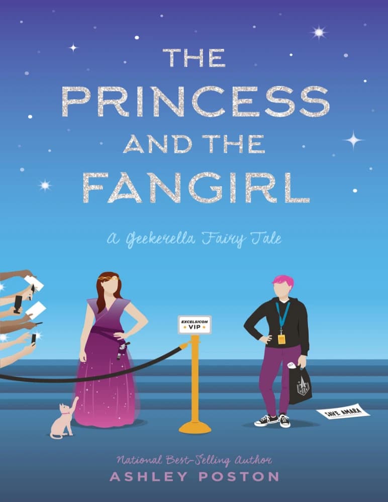 کتاب The Princess and the Fangirl (شاهزاده خانم و طرفدار دوآتشه) نسخه انگلیسی PDF | اشلی پستون
