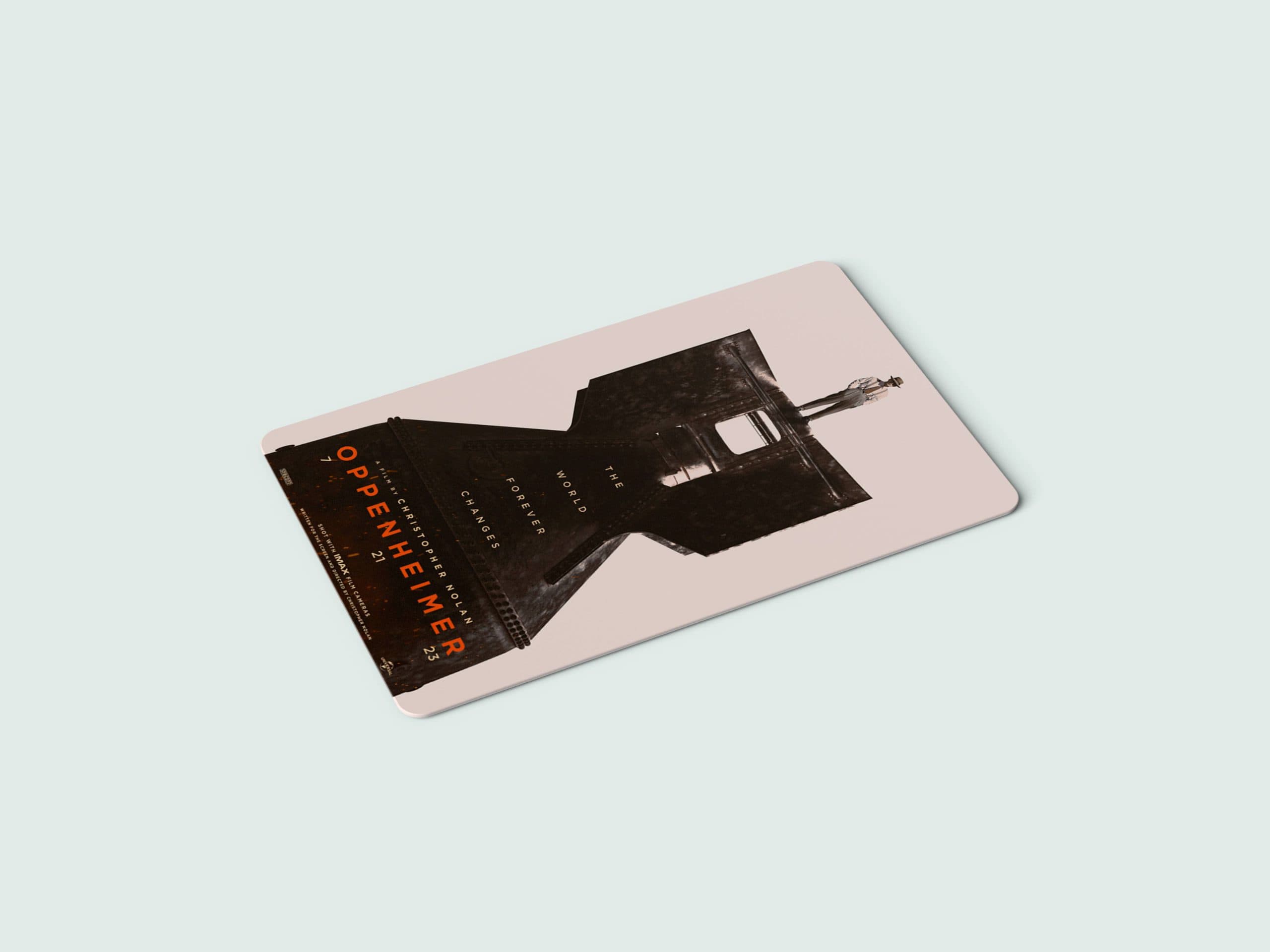 استیکر کارت بانکی | عابر بانک مدل فیلم اوپنهایمر 42 | Oppenheimer card sticker 42 — تصویر ۲