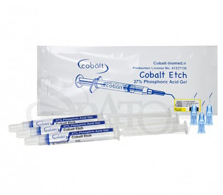 ژل اسید اچ 3 سرنگه Etch 37% برند کبالت Cobalt