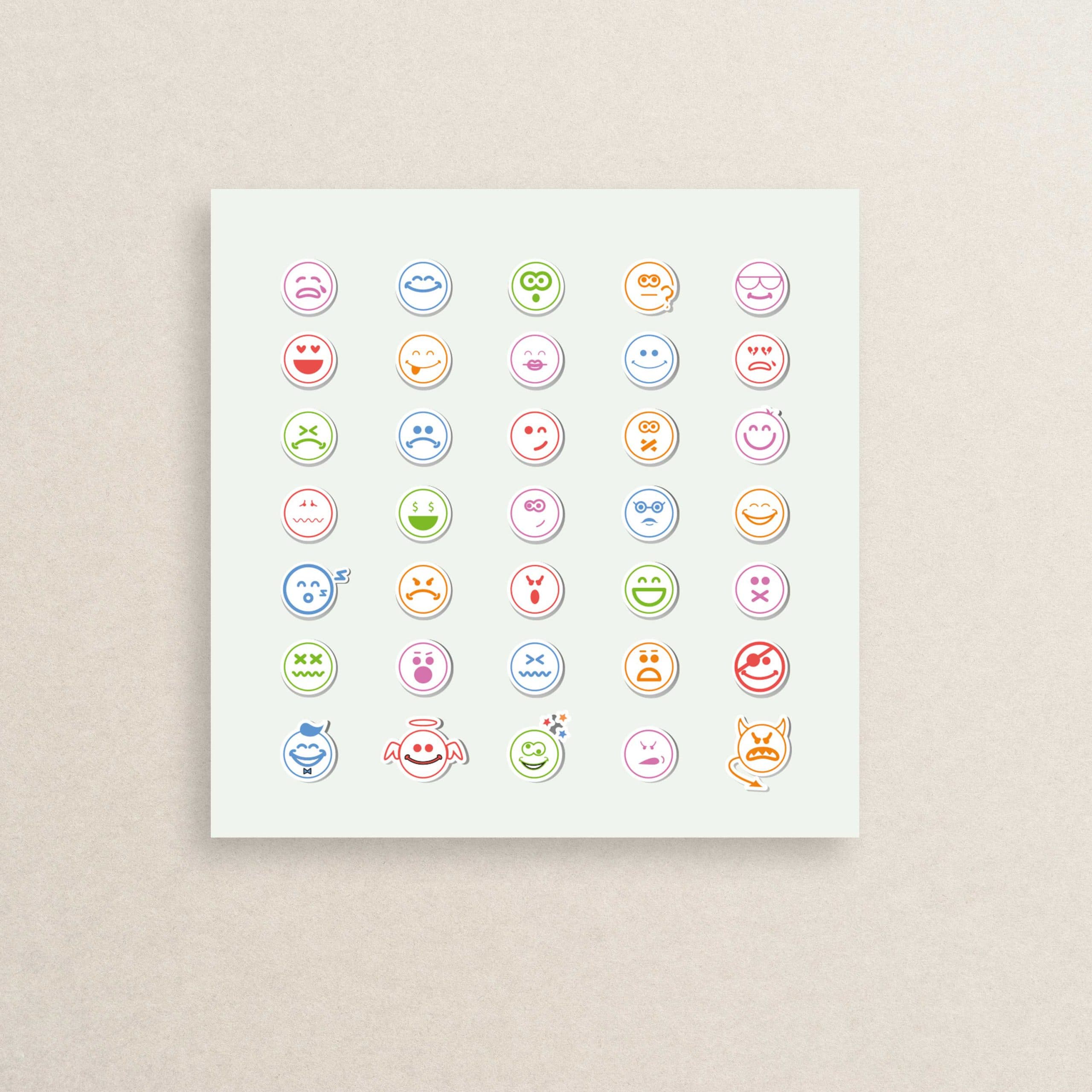 پک استیکر 35 تایی ایموجی 15 | Emoji Sticker pack 15