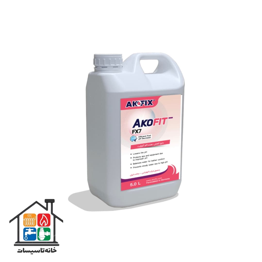 آکوفیت منفی مایع کاهش دهنده ph استخر akofix