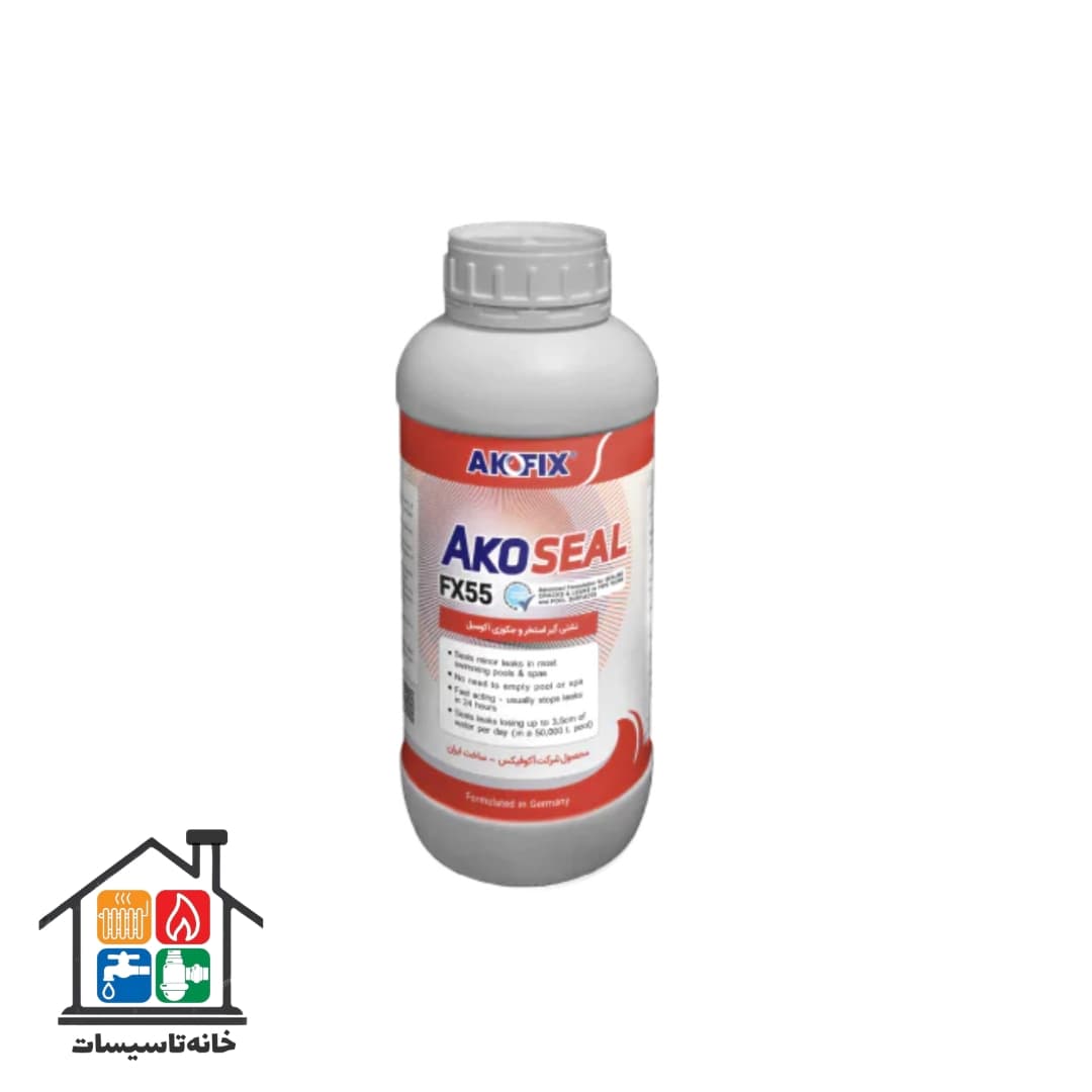 آکوسیل مایع نشتی گیر استخر بدون نیاز به تخلیه آب akofix
