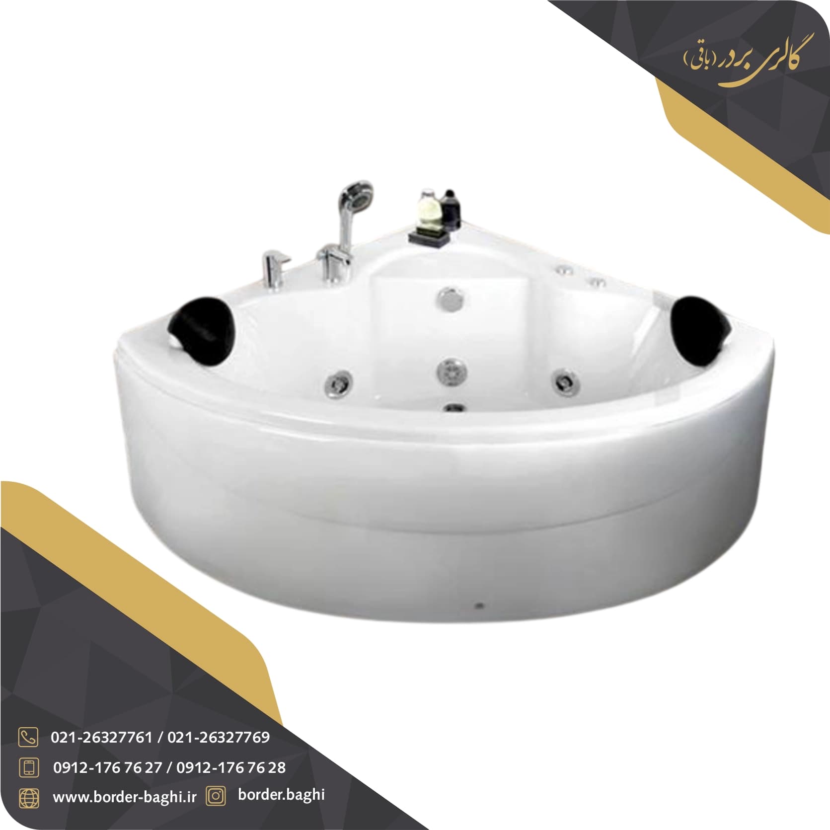 جکوزی ریتون مدل لونا سایز ۱۰۰*۱۰۰*۶۰
