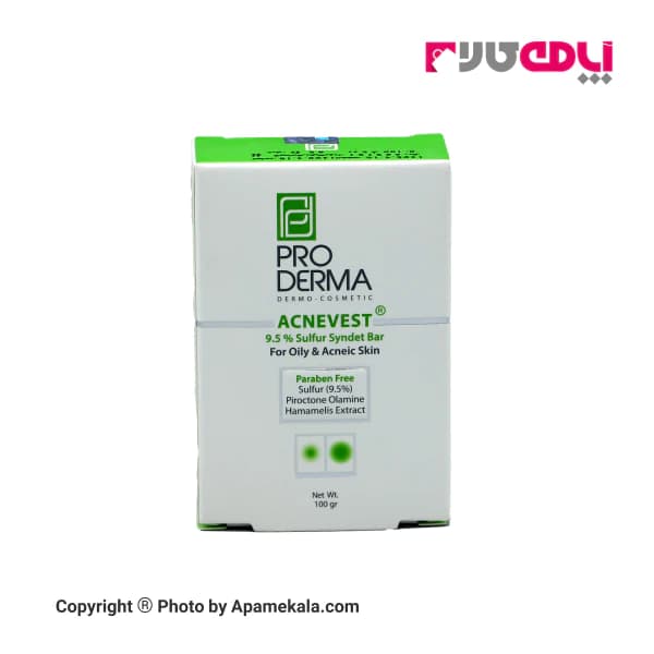 پن شستشو پرودرما حاوی %9/5 گوگرد مدل Acnevest