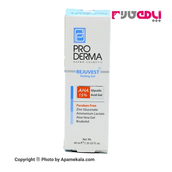 ژل لایه بردار پوست پرودرما مدل Rejuvest Peeling Gel (AHA 15%) — تصویر ۲