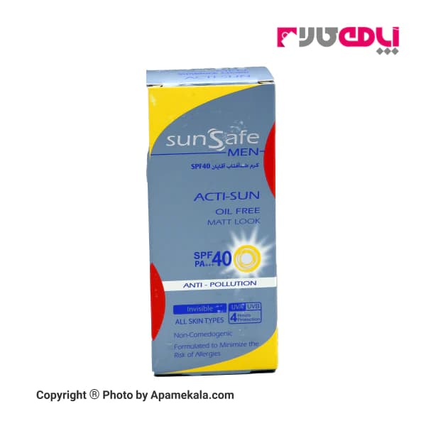 ضد آفتاب آقایان سان سیف SUNSAFE SPF40 — تصویر ۲