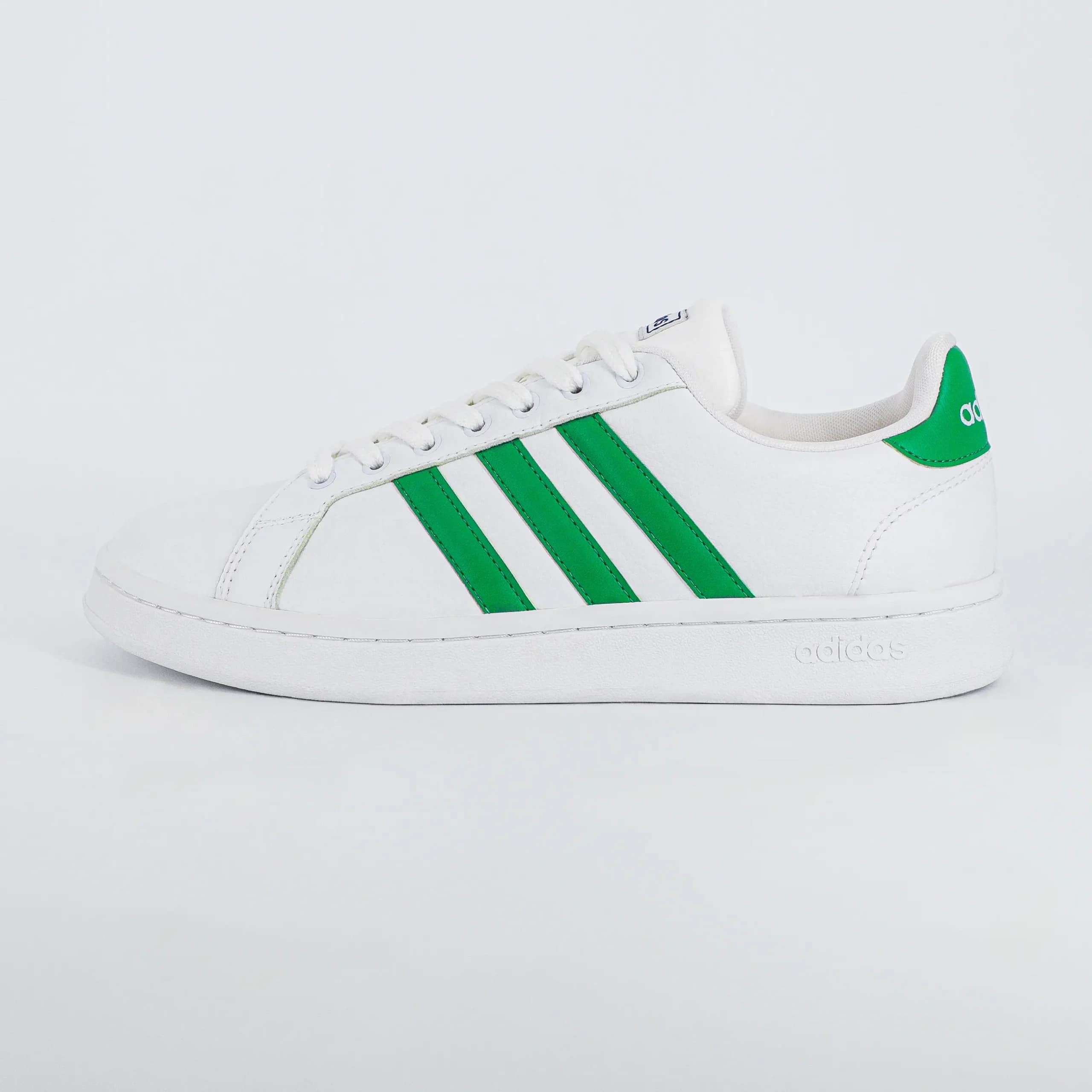 کتونی آدیداس گرند کورت ADIDAS GRAND COURT مردانه سفید سبز کد 512 — تصویر ۵