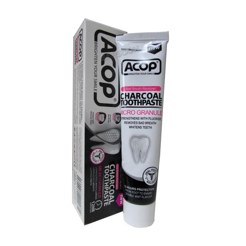 خمیر دندان زغالی آکوپ Acop Charcoal Toothpaste — تصویر ۲