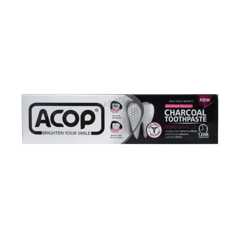 خمیر دندان زغالی آکوپ Acop Charcoal Toothpaste