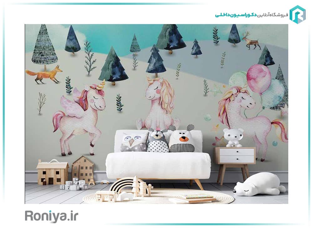 پوستر سه بعدی اسب شاخ دار CN-0162 — تصویر ۲