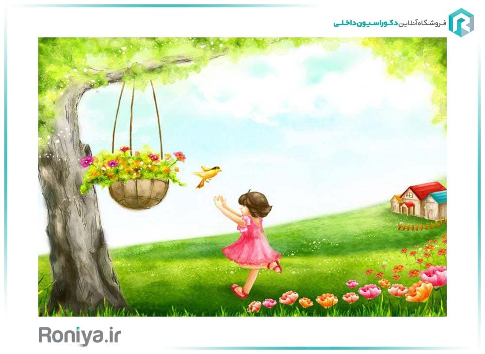 پوستر دیواری اتاق خواب دخترانه CN-0202 — تصویر ۲
