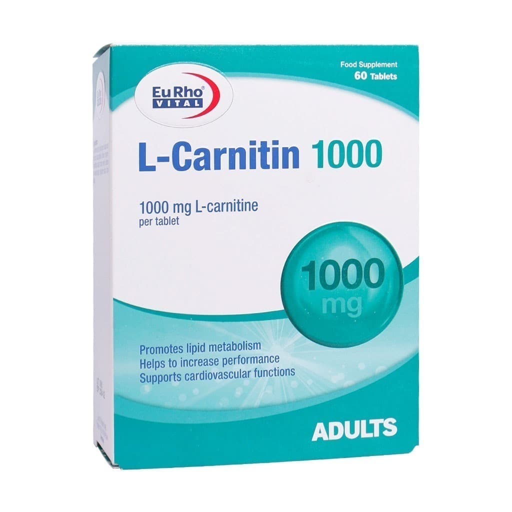 قرص ال کارنیتین 1000 میلی گرم یوروویتال 60 عدد Eurhovital LCarnitin 1000 mg 60 Tabs — تصویر ۲