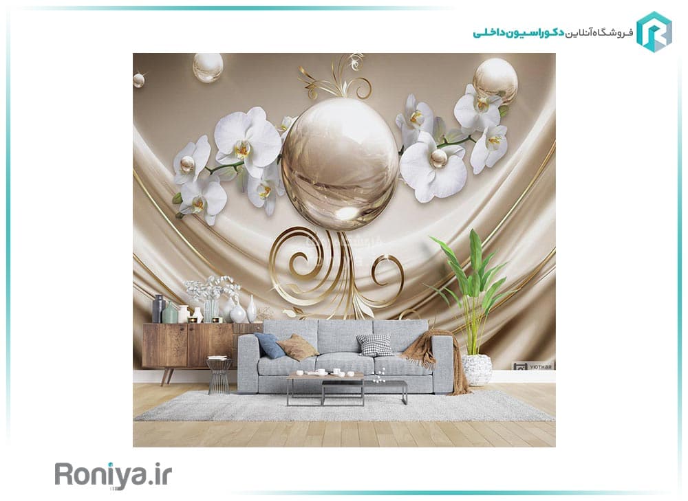 پوستر سه بعدی گل ارکیده 3DF-339 — تصویر ۵