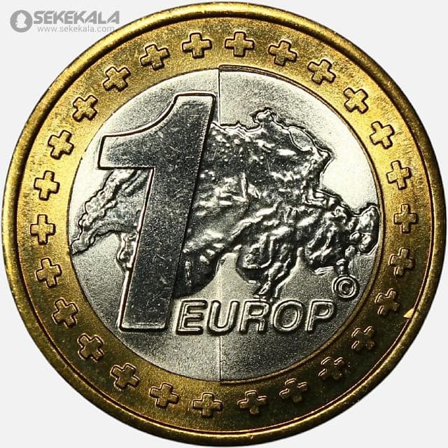 سکه 1 Europ سوئیس 2003 (نمونه)(UNC) — تصویر ۲