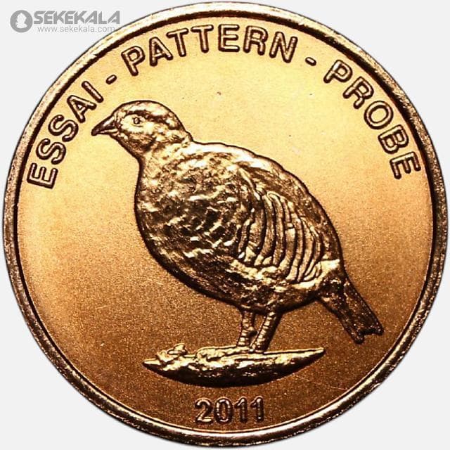 سکه 2 Xeros Ceroc لیختن اشتاین 2011 (نمونه)(UNC)