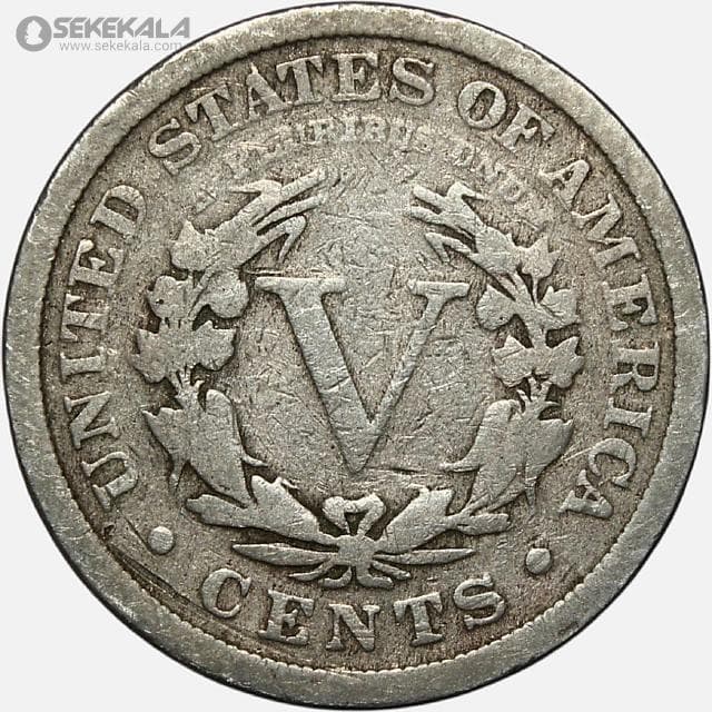 سکه 5 سنت قدیمی آمریکا 1911 (Liberty ـ آزادی) — تصویر ۲