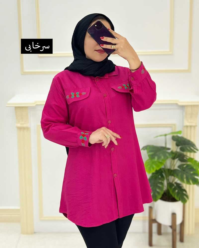 شومیزمانتویی بابوس جیب گلدوزی کد۸۵۰۴۸۲ — تصویر ۳