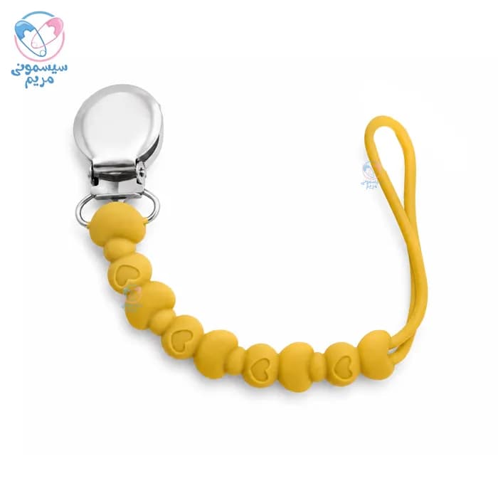 بند پستانک دندانگیر سیلیکونی قلبی Lovolia 12538
