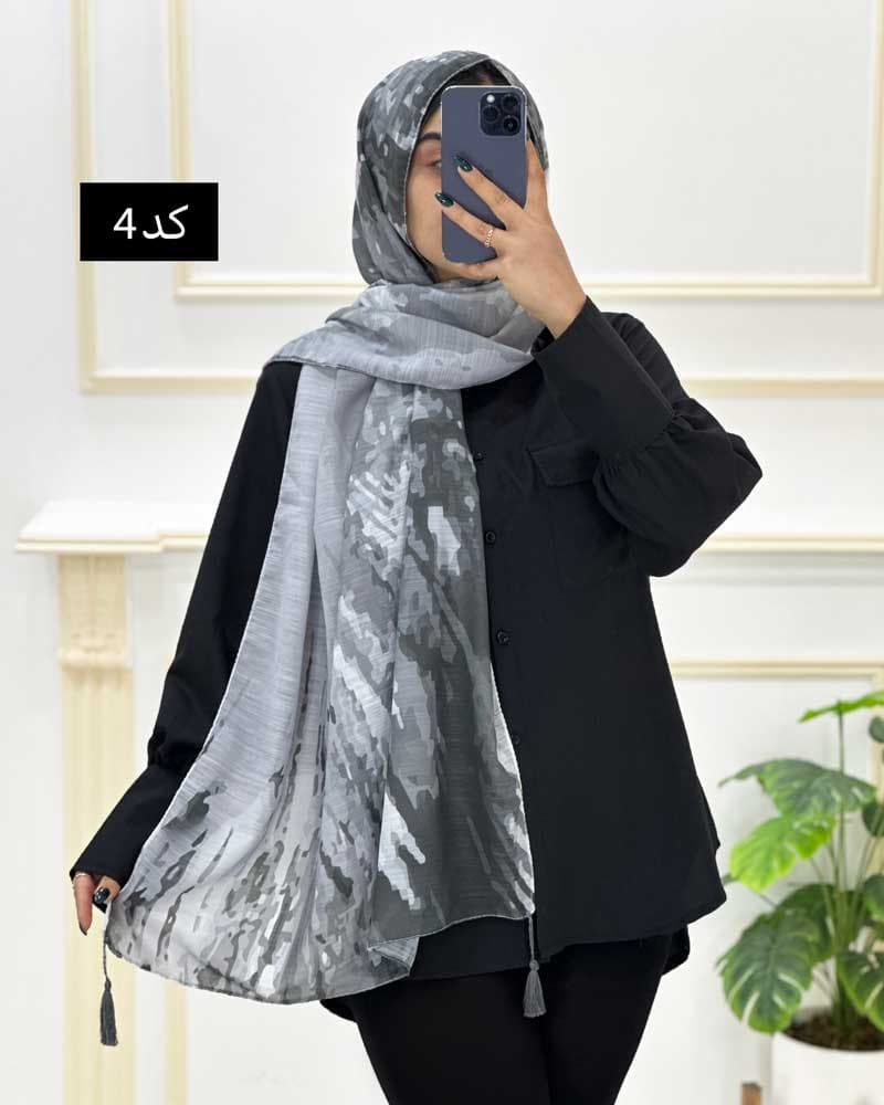 شال نخی آبرنگی کد ۱۰۲۰۱۶۲
