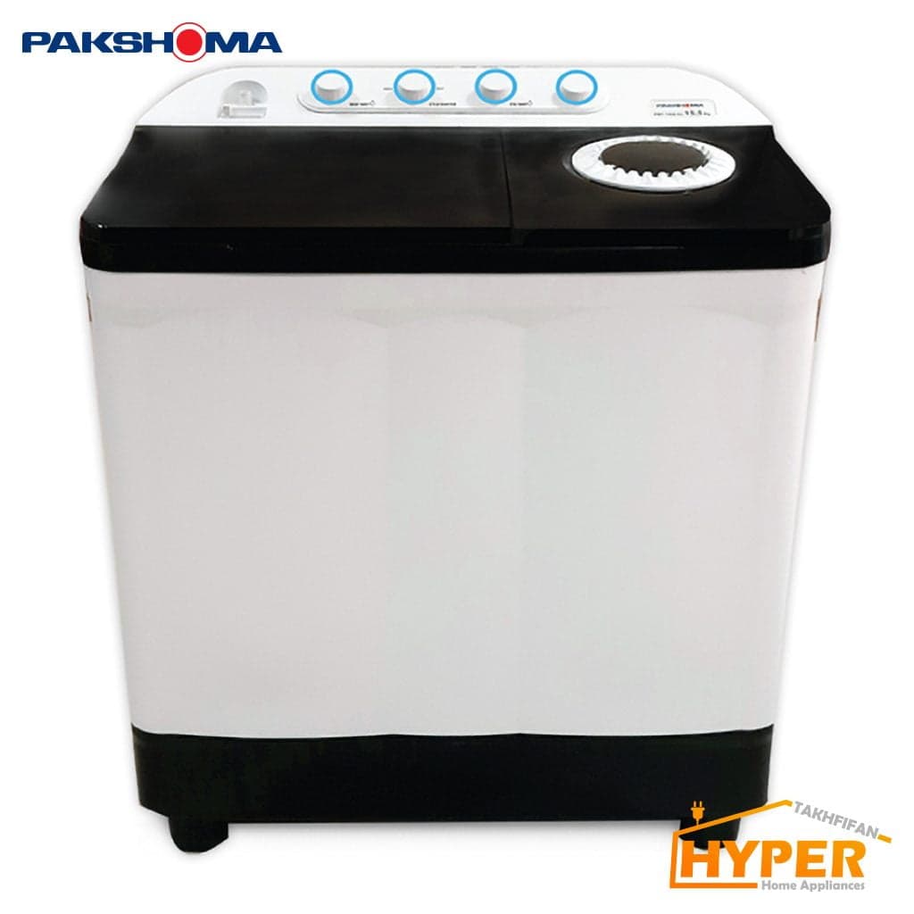 ماشین لباسشویی دوقلو پاکشوما PWF-1564AJ سفید 15.5 کیلویی