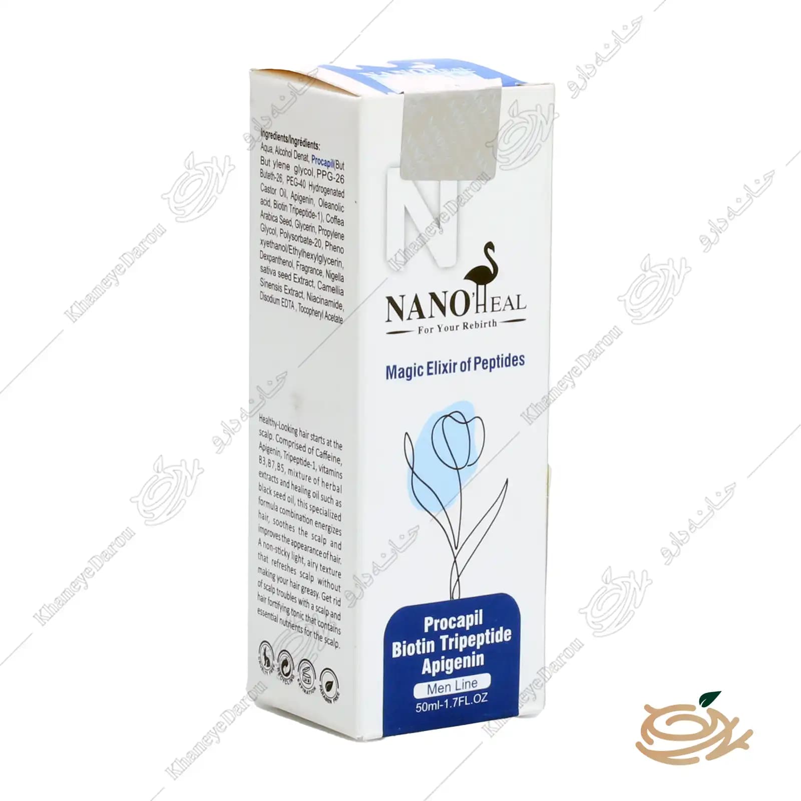 تونیک ضد ریزش مو نانوهیل تقویت موی سر آقایان — تصویر ۳