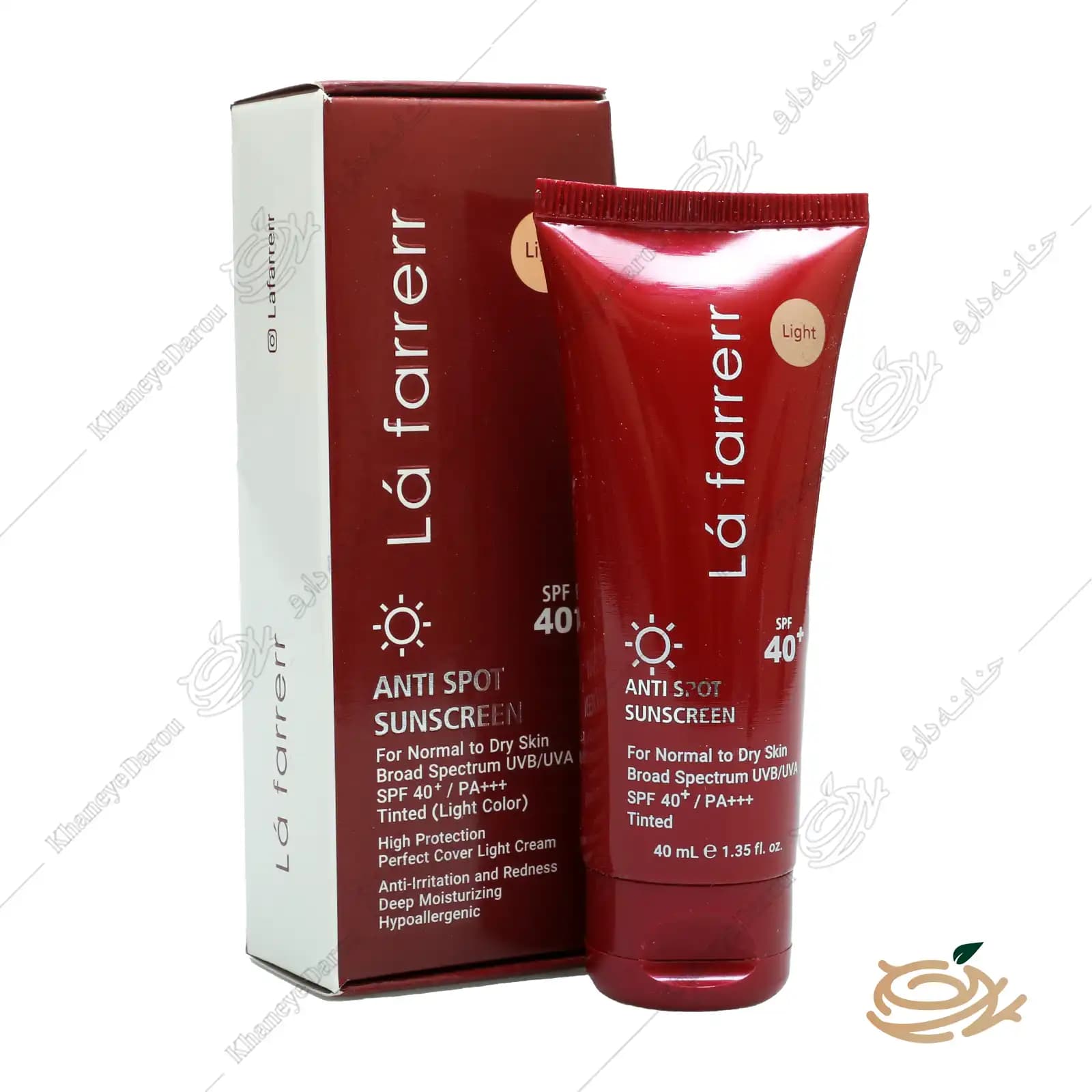کرم ضد آفتاب ضد لک رنگی لافارر پوست خشک SPF40