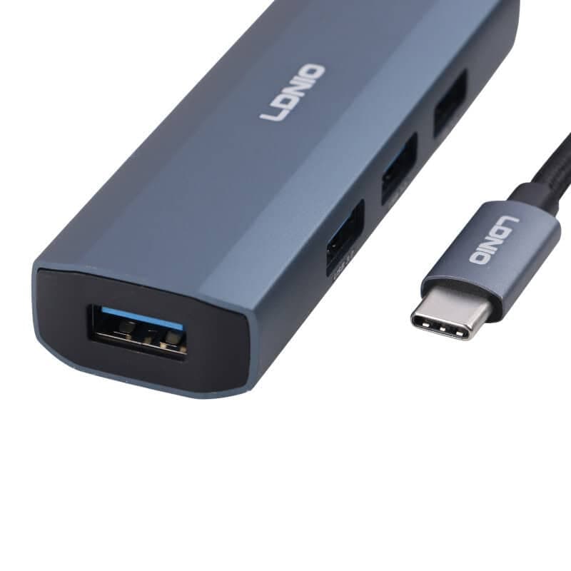 هاب 4 پورت Type-C الدینیو DS-114C — تصویر ۳