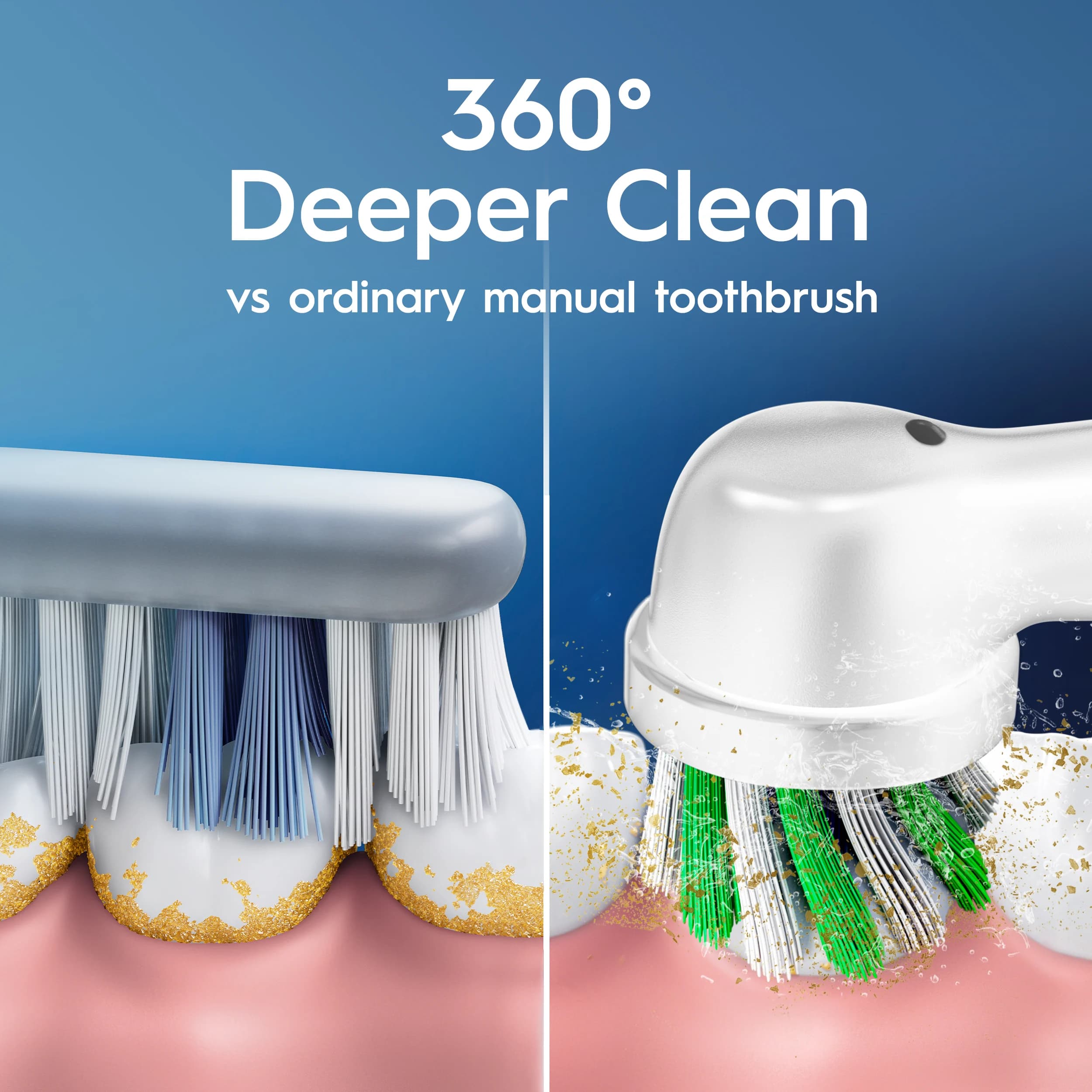 مسواک برقی اورال بی Oral-B Vitality Pro Black با 3 حالت مسواکزدن و تایمر 2 دقیقهای رنگ مشکی — تصویر ۵