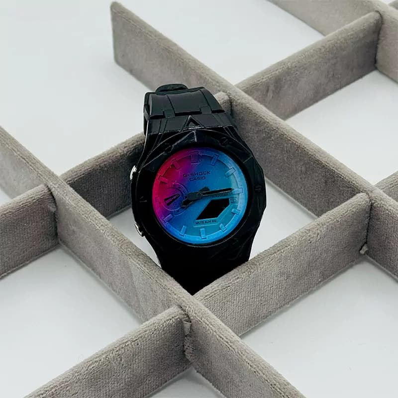 ساعت جی شاک G-shock صفحه رنگی بدنه مشکی
