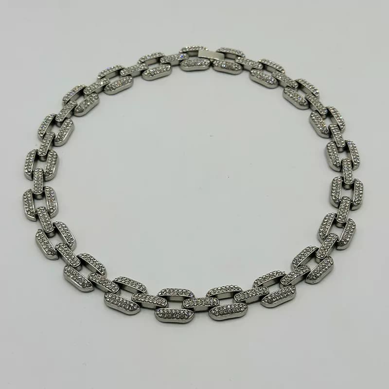 گردنبند چین فول نگین Ice Chain کد 4