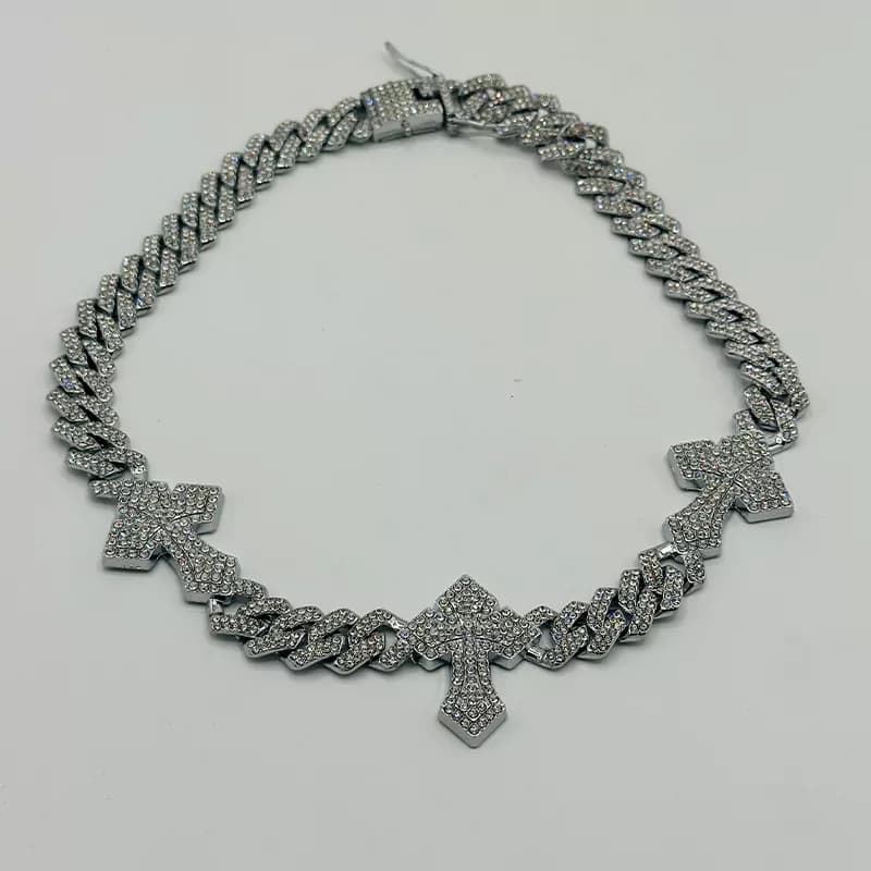 گردنبند چین فول نگین Ice Chain کد 1