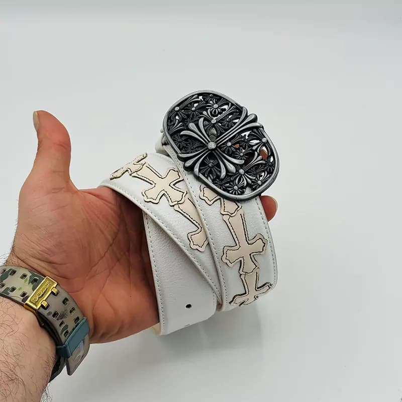 کمربند کروم هارتز پر صلیب کد 16 ( Chrome Hearts) — تصویر ۲