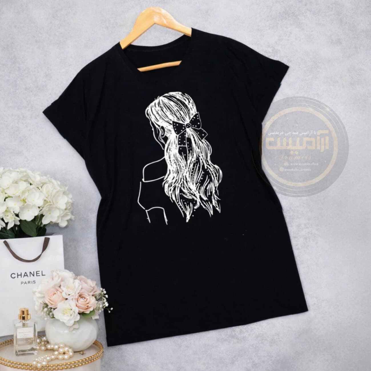 تیشرت ویسکوز مشکی