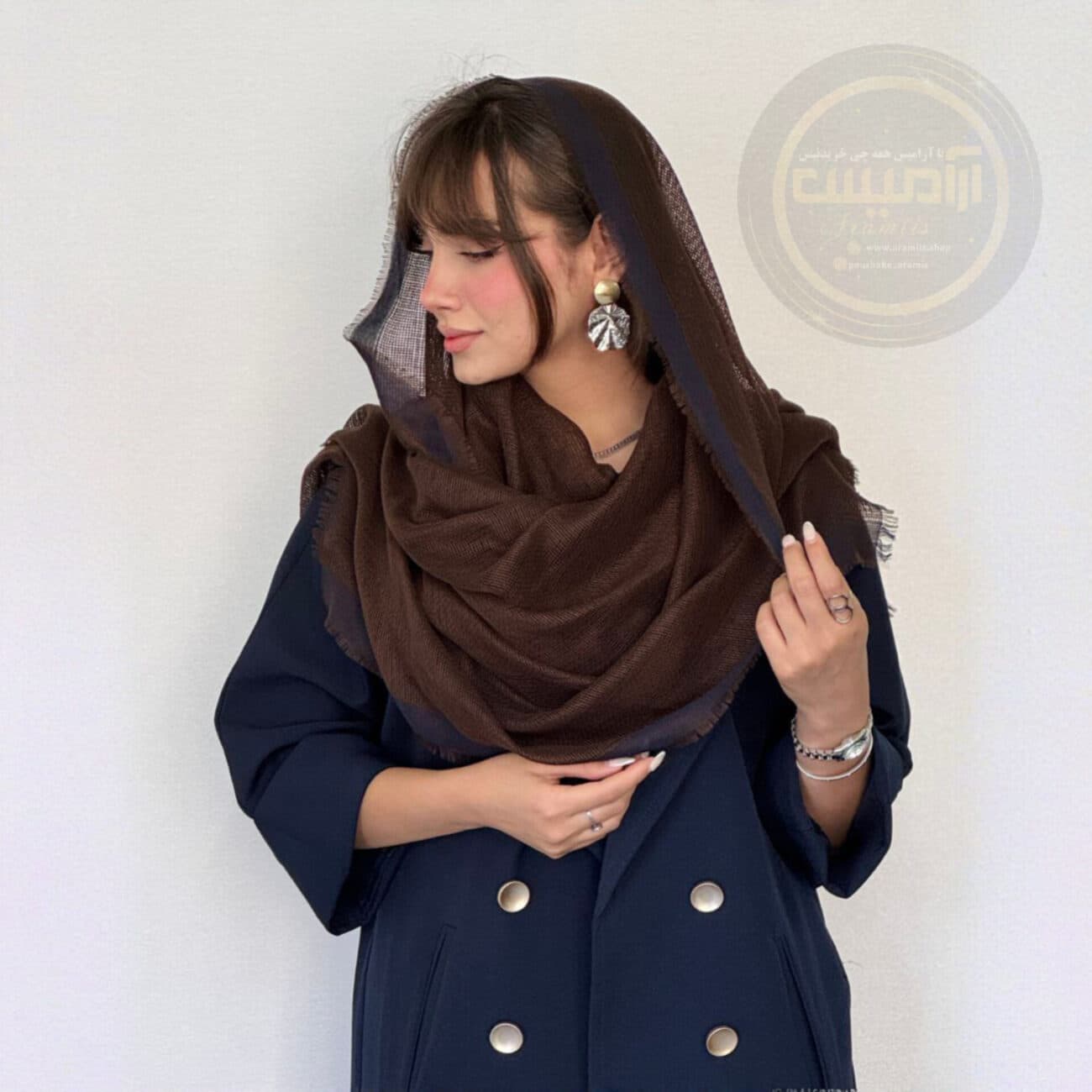 شال کنفی حاشیه دار دور ریش — تصویر ۸