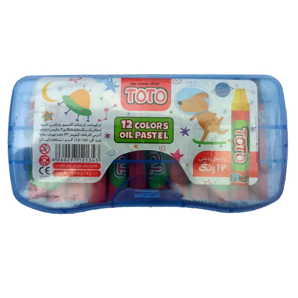 پاستل 12رنگ TOTO کد 015